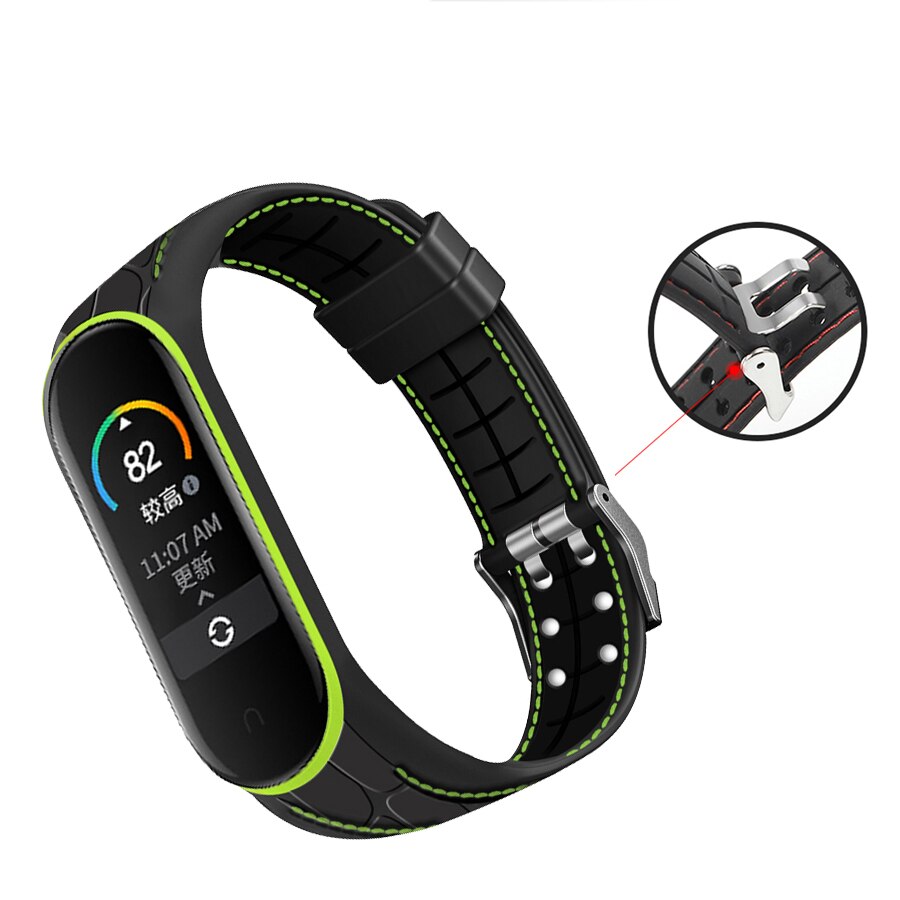 Bracelet Sport à Double Ligne pour Xiaomi Mi Band 3/4/5
