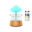 New Designed Cool Mist Essential Oil 7 Colors LED Night Light Wood Grain Cloud Rain Water Air Humidifier - Korvel