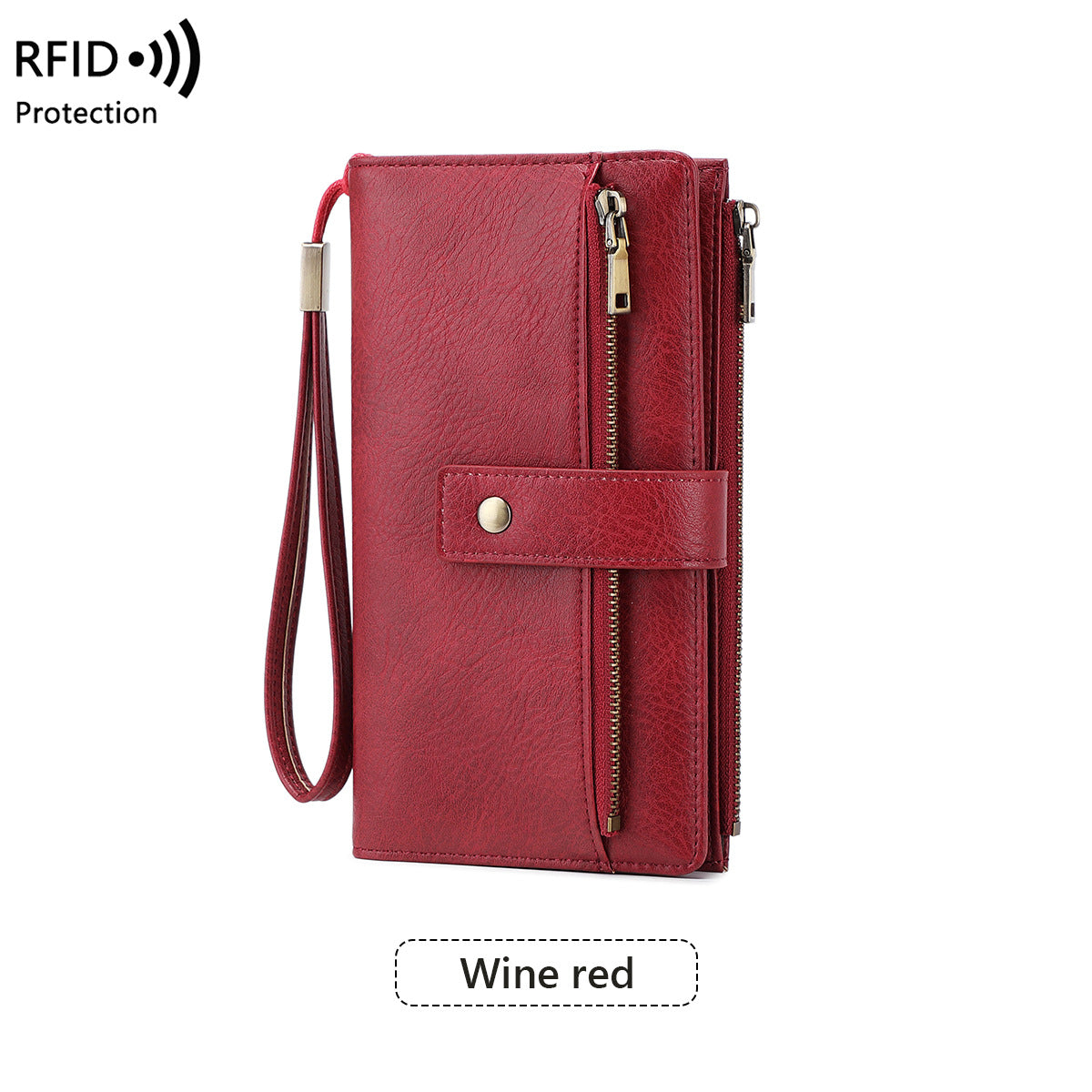 Portefeuille Trifold Multi-Cartes Anti-Magnétique pour Femmes