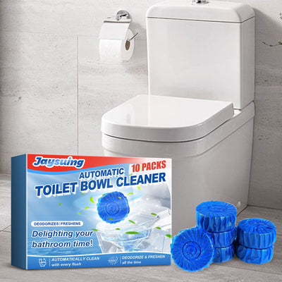 Automatic Toilet Bowl Cleaner, Household Descaling Deodorizing Deodorizing Odors Fresh Toilet Cleaning Block - Korvel