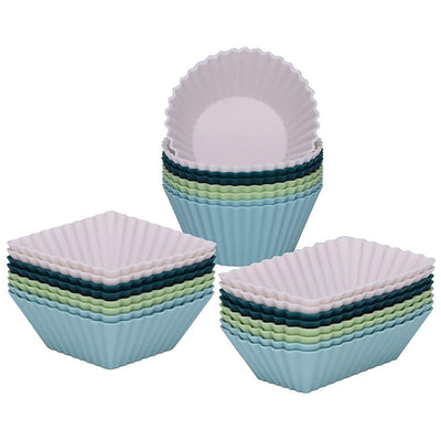 Premium Silicone Muffin Cup Baking Mold Set