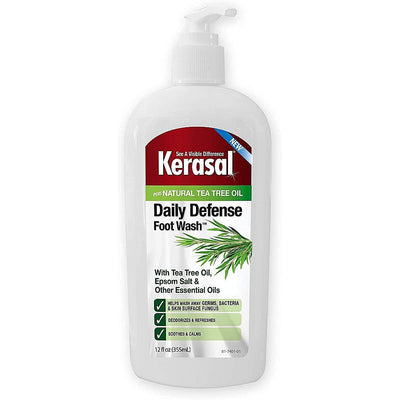 Kerasal Daily Defense Foot Wash with Tea Tree Oil, 12 Fl Oz