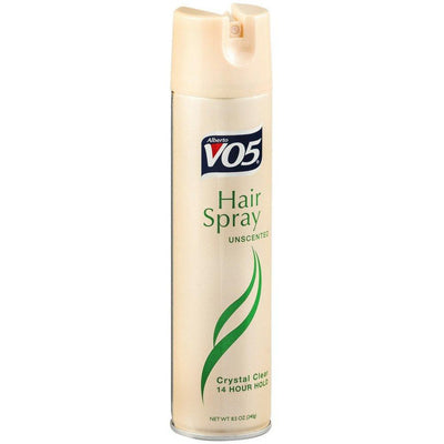 VO5 Unscented Hair Spray - 14-Hour Crystal Clear Hold, 8.5 oz
