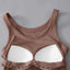 Camiseta Premium de Cuello Redondo con Soporte de Sujetador Integrado