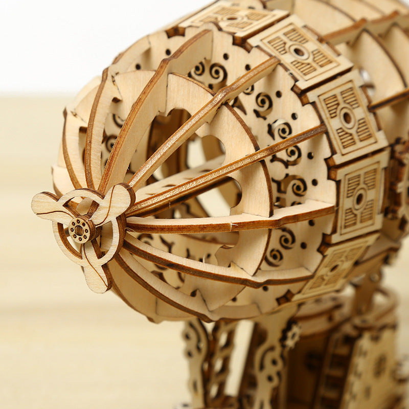 Modelo de rompecabezas de aire 3D de madera para ensamblaje creativo
