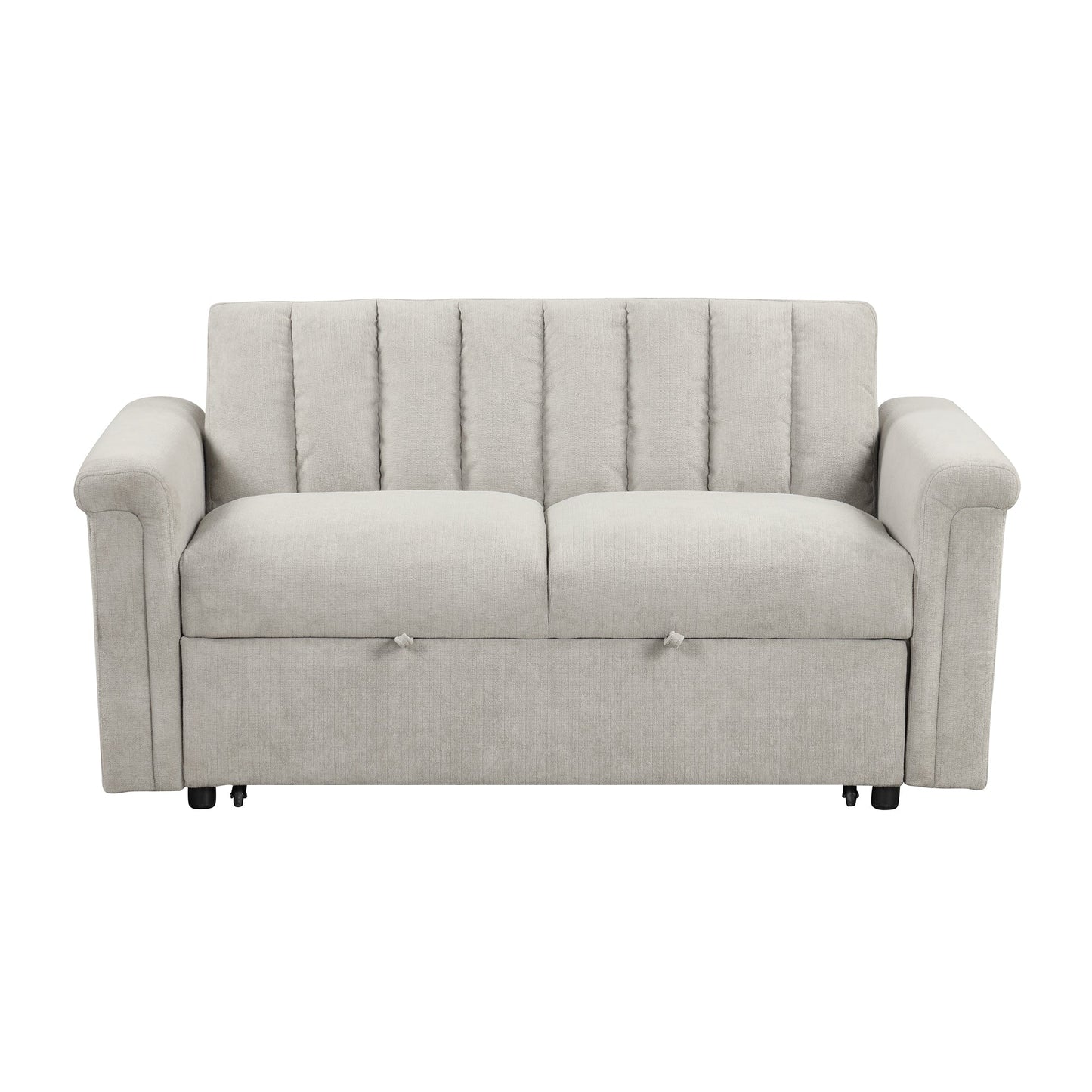 U_STYLE Convertible Soft Cushion Sofa Pull Bed ,for Two People to Sit On - Korvel