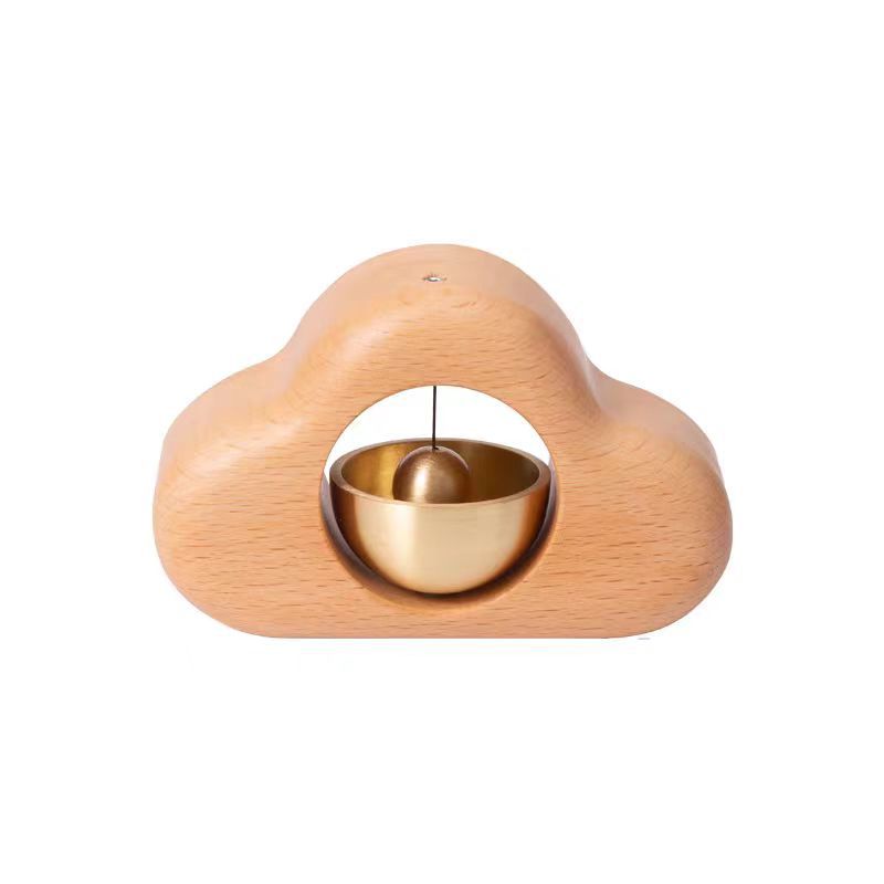 Wooden Bell Door Wind Chime Store Entrance Reminder Bell Door Decoration Door Collision Bell - Korvel