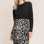 Leopard Color Block Knit Dress - Cozy Fall Fashion