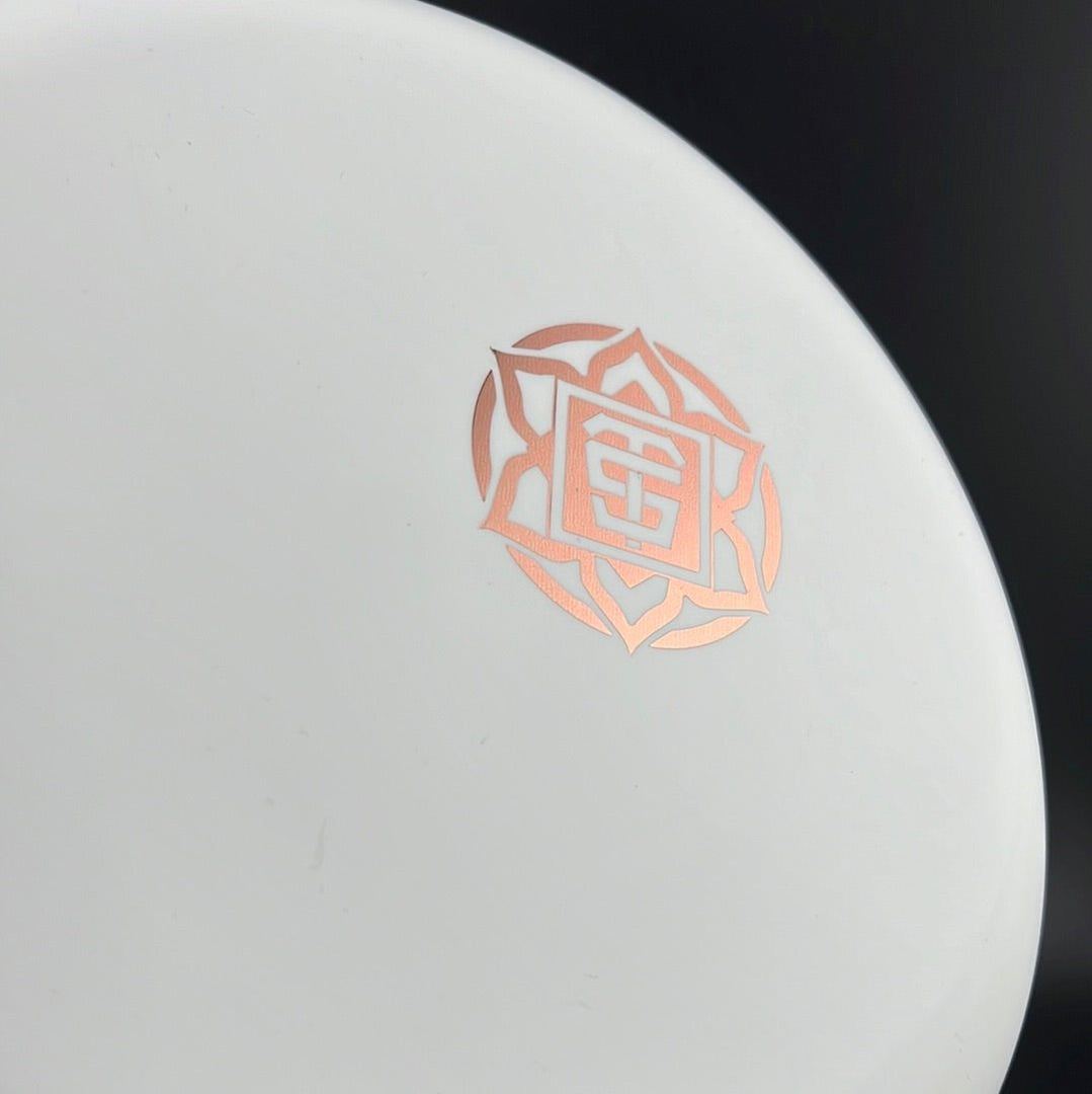 Nerve Muse - UV Reactive Disc Golf Putter - White with Mini TSA Stamp