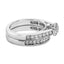 Sterling Silver 1/2 Cttw Diamond Cluster Flower Bridal Set