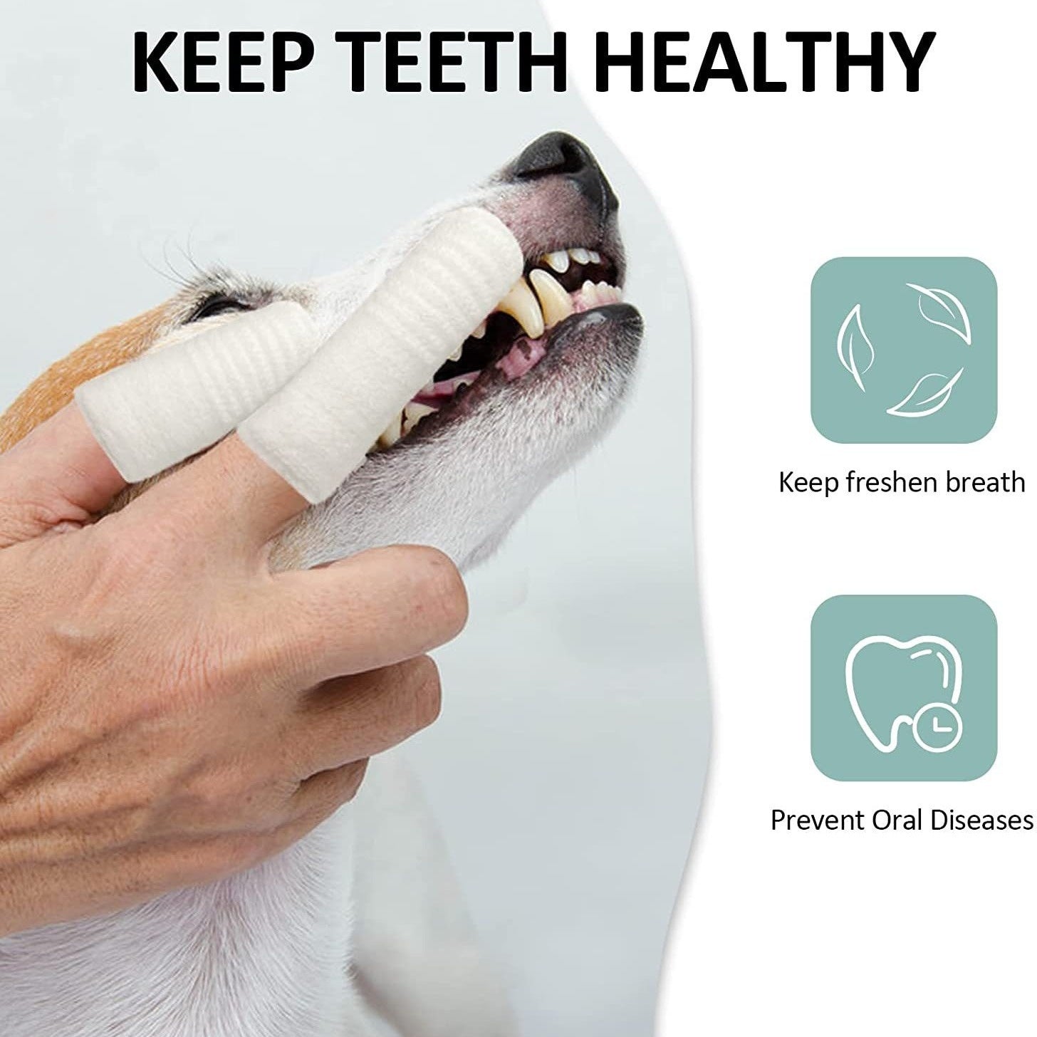 Pet Finger Toothbrush for Dogs and Cats Oral Care Tool Small Cat Finger Toothbrush Grooming Supplies - Korvel