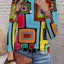 Women's Casual Long-Sleeve Crew-Neck Sweater
