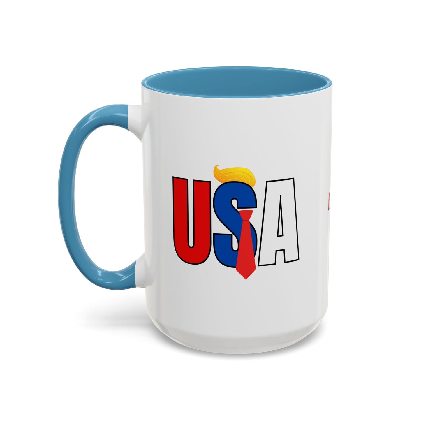 Taza de café con acento vibrante de EE. UU.