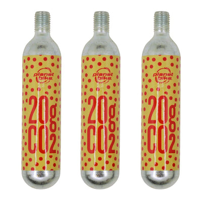 Planet Bike 20g Threaded CO2 Cartridges - 3 Pack