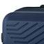 3 Piece Luggage Sets ABS Lightweight Suitcase with Two Hooks, Spinner Wheels, TSA Lock, (20/24/28) Navy - Korvel