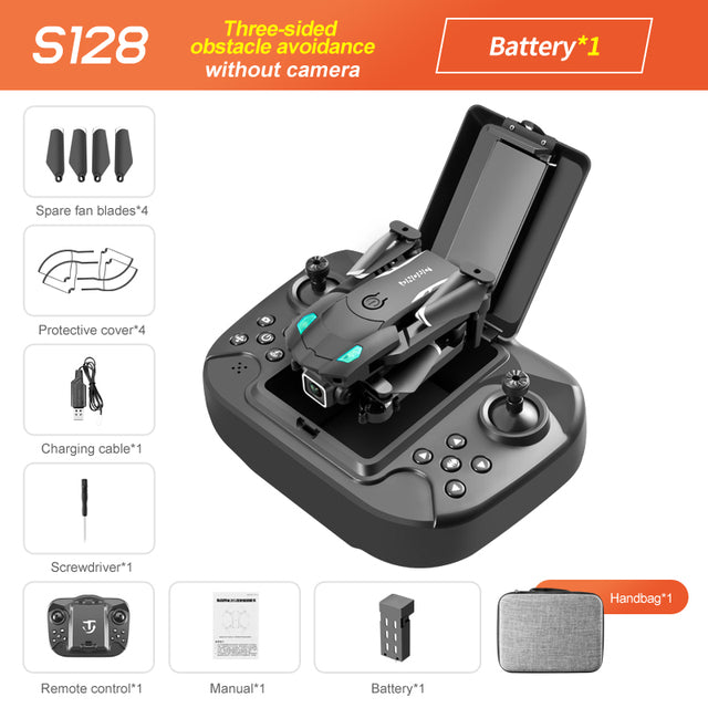 Drone Mini S128 con Evitación de Obstáculos y Doble Cámara HD