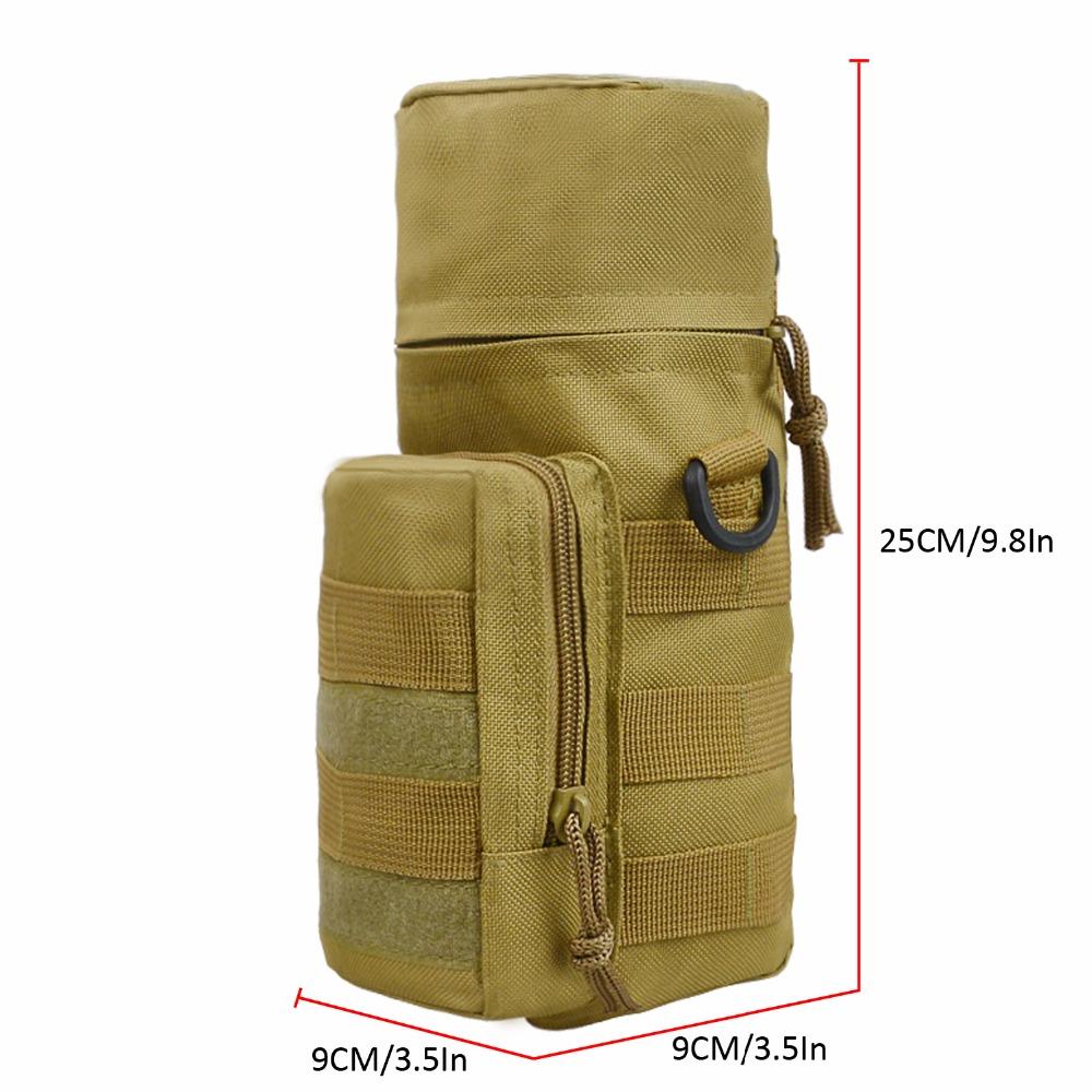 Black Hawk Commandos Tatical Molle Water Bottle Pouch bag H2O Holder Attachment military camouflage pack - Korvel
