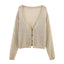 Versatile Women's Long Sleeve Knit Cardigan Jacket