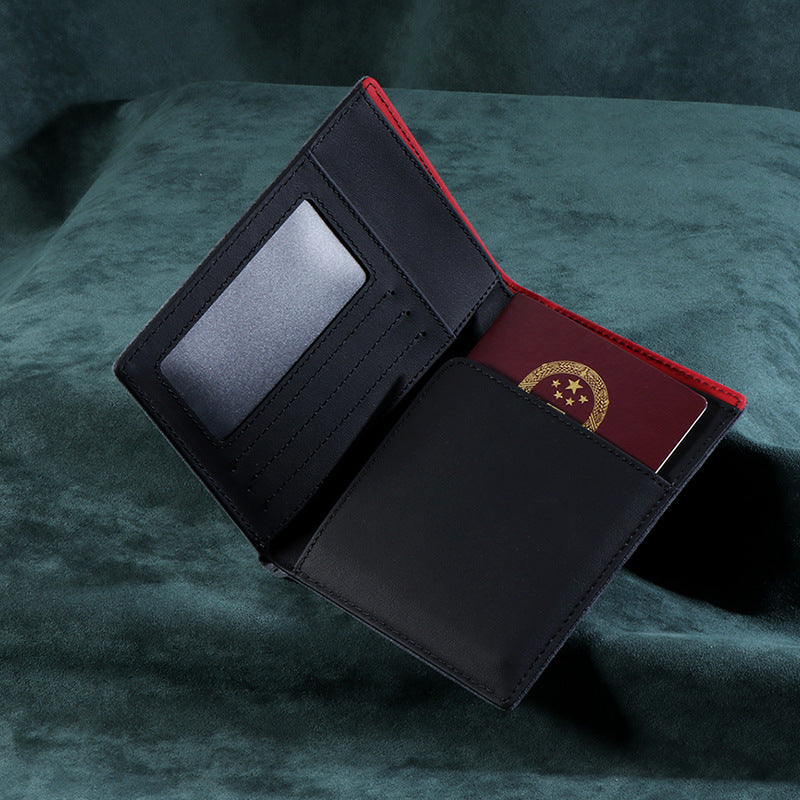 Alcantara Genuine Leather Travel Wallet