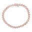 14K Rose Gold Plated Sterling Silver Diamond Tennis Bracelet - 7"