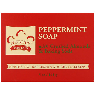 Savon Bar Nubian Heritage à la Menthe Poivrée et à l'Aloe - 5 Oz
