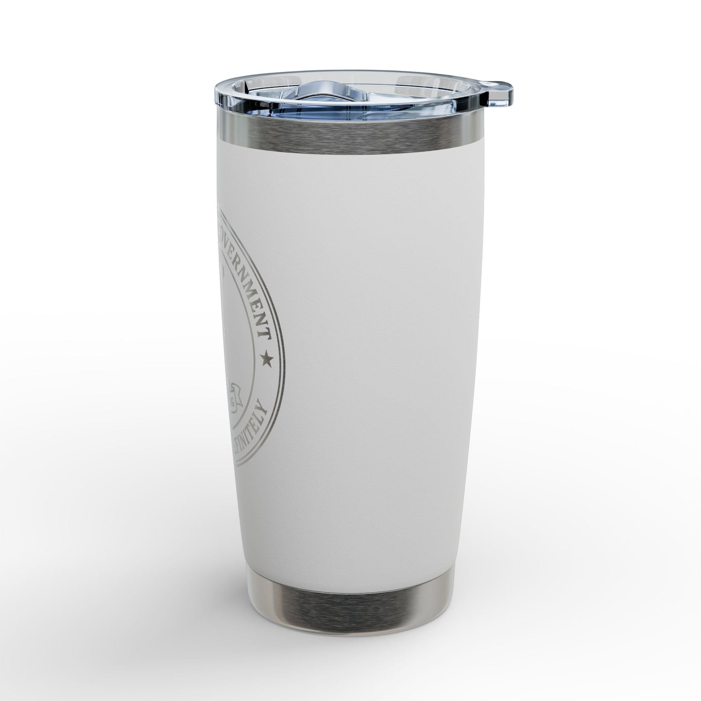 Tasse en acier inoxydable gravée de 20 oz - Veuillez patienter indéfiniment