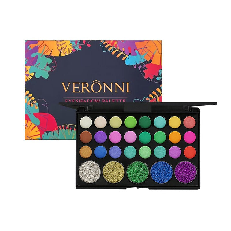 VERONNI 29-Color Matte and Pearlescent Eyeshadow Palette