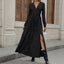Lace V-neck Bow Print Long Sleeve Dress - Korvel