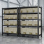 Household storage rack, adjustable display rack, carbon steel storage rack 120cm * 50cm * 180cm, five layers (black) - Korvel