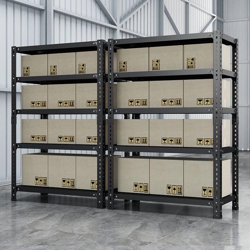 Household storage rack, adjustable display rack, carbon steel storage rack 120cm * 50cm * 180cm, five layers (black) - Korvel