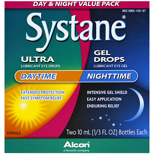 Systane Día y Noche Gotas y Gel Lubricante para los Ojos