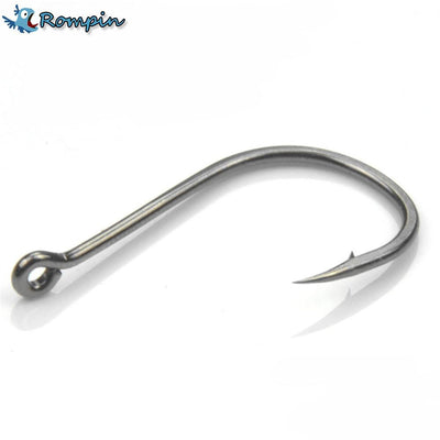 Rompin High Carbon Steel Circle Fishing Hooks - Size #2-15, 50 Pcs