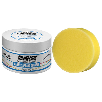 Premium White Shoe Cleaning Cream for Sports Footwear