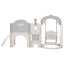 Toddler Slide and Swing Set 7 in 1, Kids Playground Climber Slide Playset with Basketball Hoop Freestanding  Combination - Korvel