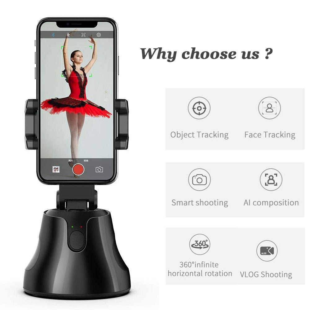 Portable All-in-One Smart Selfie Stick with 360° Rotation