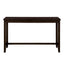 TOPMAX 4 Pieces Counter Height Table with Fabric Padded Stools, Rustic Bar Dining Set with Socket, Brown - Korvel