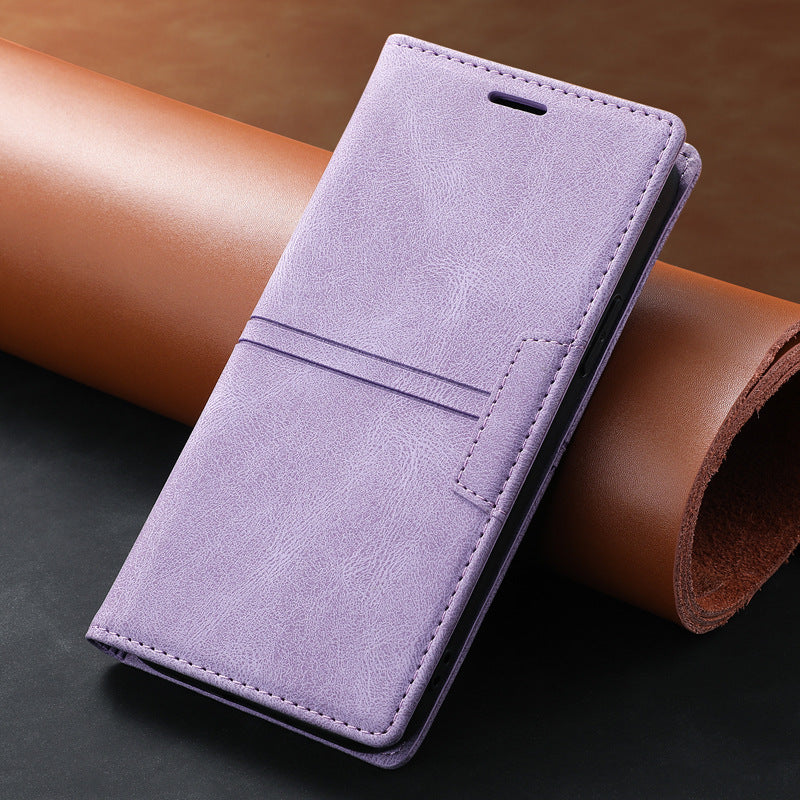 For iPhone 13 Dream Pair Suction Flip Phone Holster Card Holder Protective Cover - Korvel