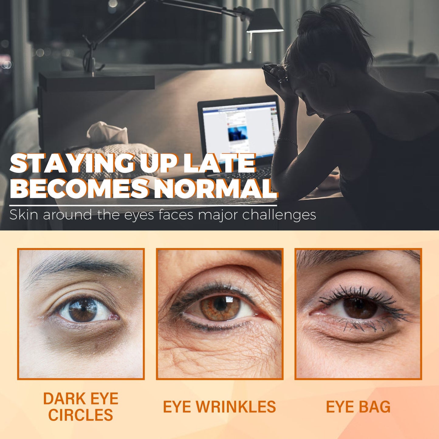 Crème pour les yeux au peptide de miel - Nourrir et éclaircir