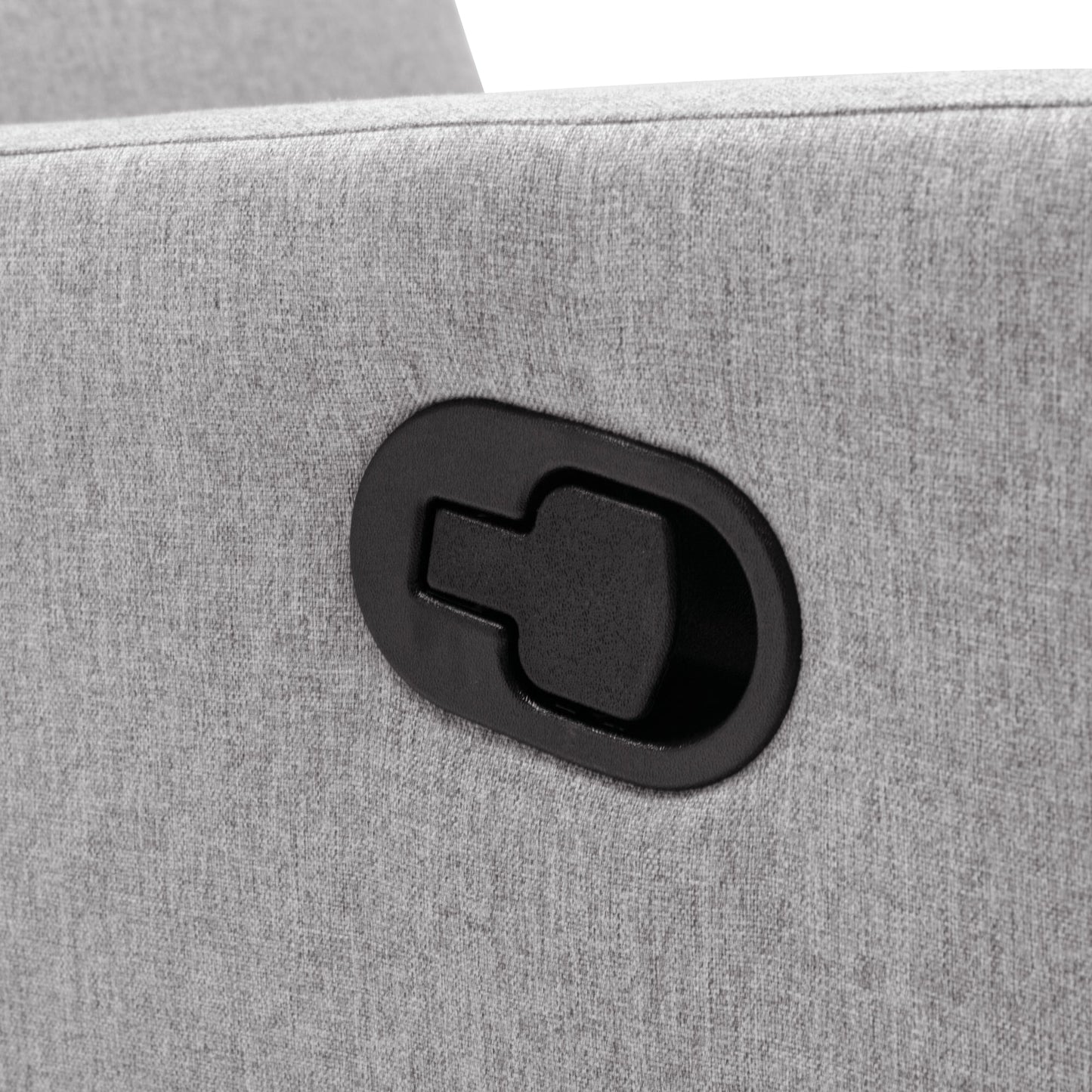 Chaise à bascule rembourrée moderne pour nursery - Gris