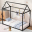 Metal House Shape Platform Bed  twin - Korvel