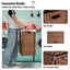 Laundry Hamper With Lid PE Rattan Powder Coating Frame Clothes Hampers with 02 Removable Bags, 100L, Brown Color - Korvel