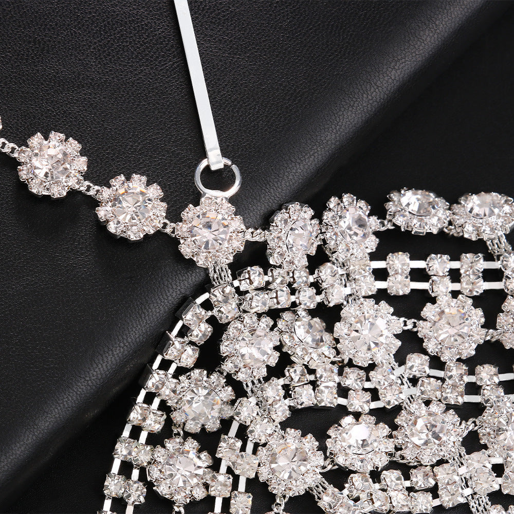 Changliu Su Hair Chain European and American Bohemian Water Diamond Forehead Chain Full of Diamond Headwear Hair chai - Korvel