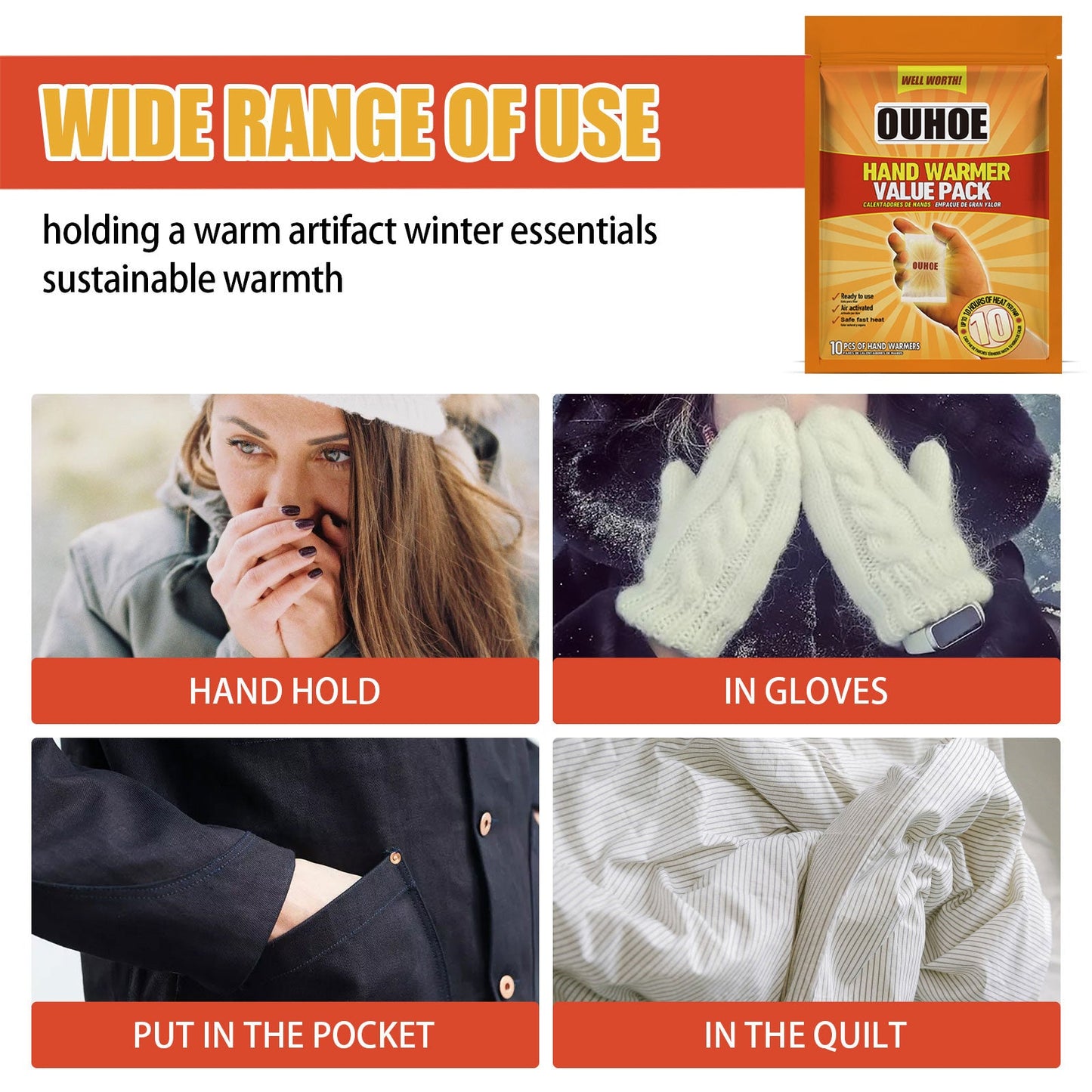 Portable Hand Warmer Value Pack for Outdoor Comfort