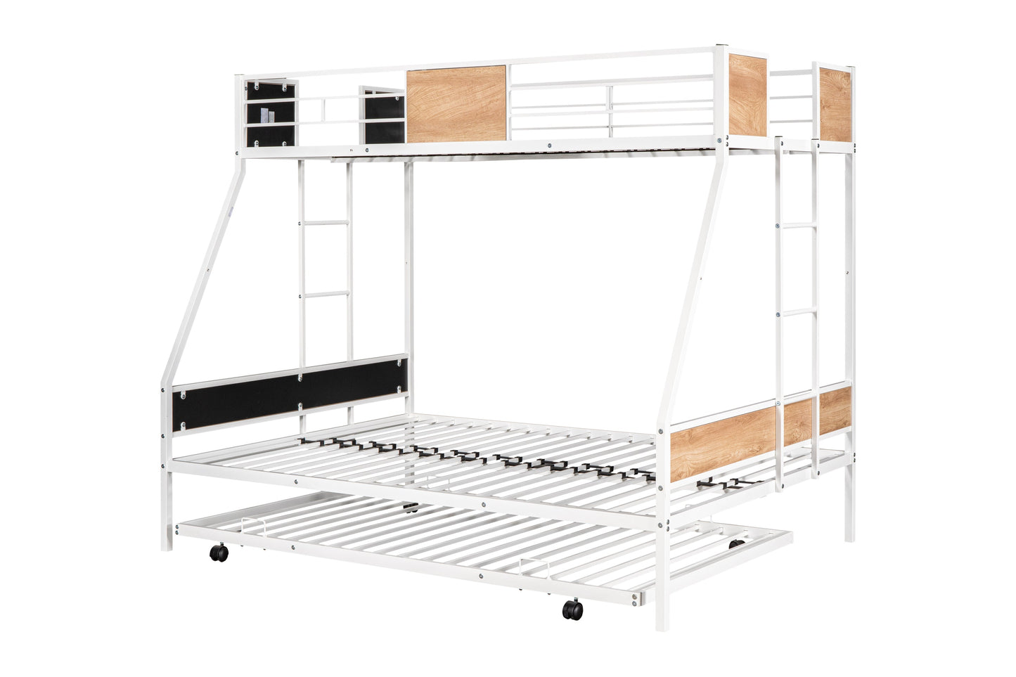 Metal Twin over Full Bunk Bed with Trundle - Korvel