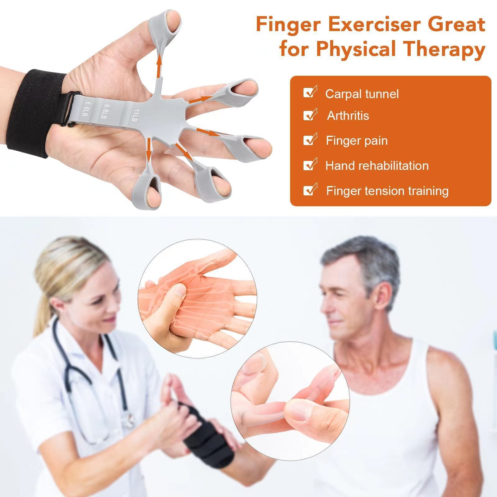 Training device grip device male finger strength finger training small arm muscle muscle expansion varicose fitness equipment - Korvel