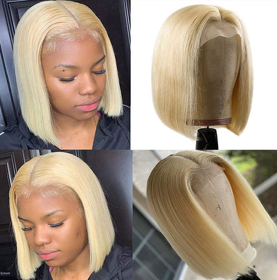 Hand Groove 13*2.5 Front Lace Wig - Natural Straight Hairline
