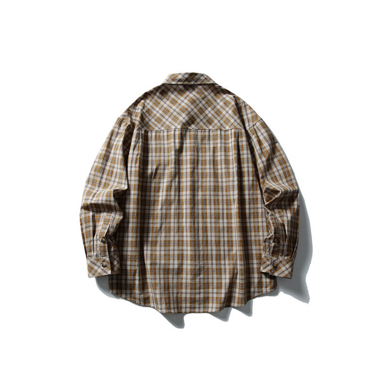 Casual Long Sleeved Checkered Shirt for Men and Women