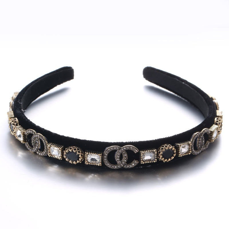 Fine Edged Glass Drill Sponge Hair Hoop