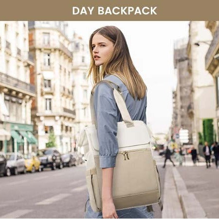 Large Capacity Contrast Color Travel Laptop Backpack