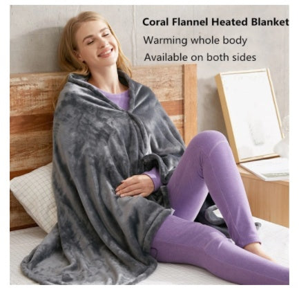 Premium USB Heated Flannel Blanket for Cold Protection